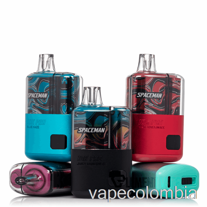 Vape Recargable Spaceman 10k Pro Desechable Manzana Verde Razz